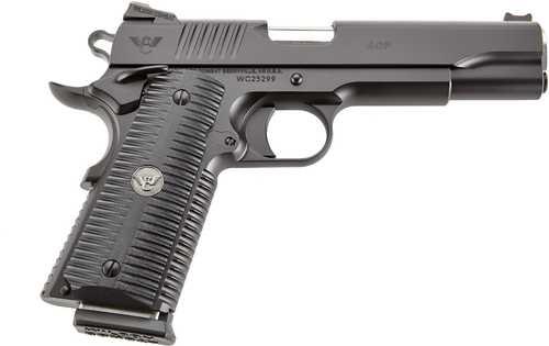 Wilson Combat ACP Single Action Semi-Automatic Pistol .45 5" Match Grade Barrel (2)-8Rd Stack Magazines G10 Grips Black Armor Tuff Finish