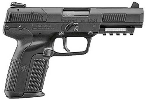 FN America Five-seveN Single Action Only Semi-Automatic Pistol 5.7x28mm 4.8" Chrome-Lined, Cold Hammered Forged Barrel (2)-10Rd Magazines 3-Dot Adjustable Sights Matte Black Polymer Finish