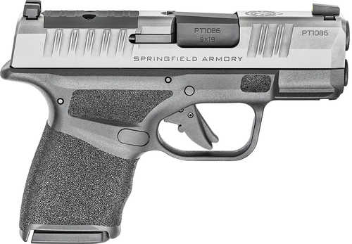 Springfield Armory Hellcat Micro-Compact OSP Double Action Only Semi-Automatic Pistol 9mm Luger 3" Melonite Steel Barrel (1)-13Rd & (1)-11Rd Magazines Tritium Front U-Notch Rear Sights Serrated Stainless With Optic Cut Slide Black Polymer Fini