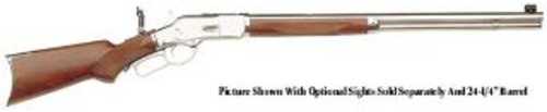 Taylor's & Company <span style="font-weight:bolder; ">Uberti</span> 1873 Lever Action Rifle .45 Long Colt 20" Octagonal Barrel 10 Round Capacity Blade Front & Buckhorn Rear Sights Walnut Checkered Pistol Grip Stock Silver Finish