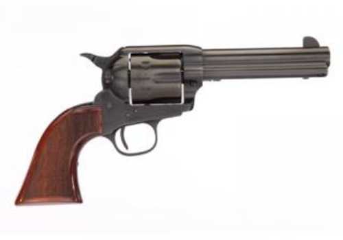 Taylors & Company Runnin <span style="font-weight:bolder; ">Iron</span> Black Rock Single Action Revolver .45 Long Colt 4.75" Round Barrel 6 Capacity Fixed Front Blade Rear Frame Notch <span style="font-weight:bolder; ">Sights</span> Checkered Walnut Grips Polished Nitride Finish