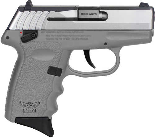 SCCY Industries CPX-4 Double Action Only Semi-Automatic Pistol .380 ACP 2.96" Barrel (2)-10Rd Magazine Stainless Steel Slide Sniper Gray Polymer Finish