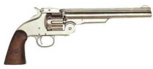 Taylors & Company <span style="font-weight:bolder; ">Uberti</span> 2ND Model Top Break Revolver .45 Long Colt 7" Barrel 6 Round Capacity Blade Front Sights Rear On Back Of 2-Piece Walnut Grips Nickel Finish