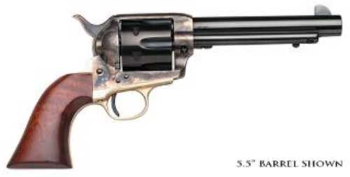 Taylor's & Company <span style="font-weight:bolder; ">Uberti</span> 1873 Ranch Hand Single Action Revolver .45 Long Colt 4.75" Barrel 6 Round Capacity Blade Sights Walnut Grips Blued Finish