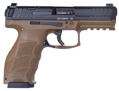 Heckler & Koch VP9 Striker Fired Semi-Automatic Pistol 9mm Luger 4.1" Barrel (1)-10Rd Magazine 3 Dot Night Sights Black Slide Flat Dark Earth Polymer Finish