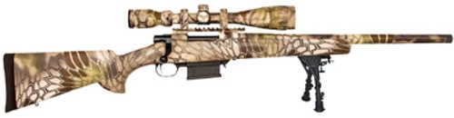 Howa Mini Action Full Camo Bolt RIfle 7.62x39mm 20" Threaded Barrel (1)-5Rd Magazine Right Hand Gamepro 4-16x44 Scope Included Kryptek Highlander Synthetic Finish