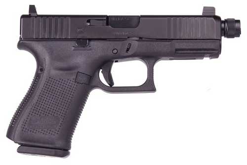 Glock G19 Gen5 Safe Action Semi-Automatic Pistol 9mm Luger 4.02" Barrel (1)-10Rd Magazine Fixed Suppressor Height Sights Carbon Steel Slide Black Polymer Finish