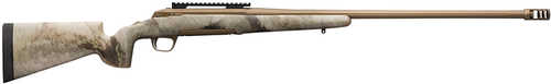 Browning X-Bolt Hells Canyon Long Range McMillan SR Left Handed Bolt Action Rifle .300 PRC 26" Fluted Barrel (1)-3Rd Magazine Ovix Camouflage Fixed Game Scout Stock Burnt Bronze Cerakote Finish