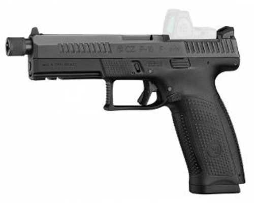 CZ-USA P-10 F Optic Ready Semi-Automatic Pistol 9mm Luger 5.1" Barrel (1)-21Rd Magazine Black Polymer Finish