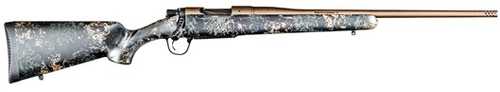 Christensen Arms Mesa FFT Bolt Action Rifle 6.8 Western 20" Barrel 3 Roound Capacity Carbon With Green And Tan Accents Burnt Bronze Cerakote Finish