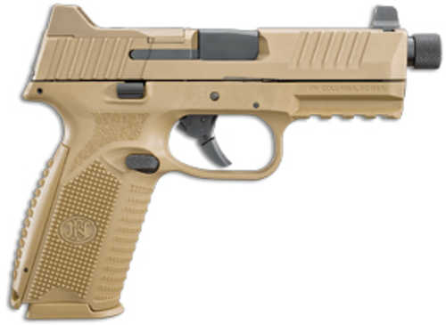 FN America FN509 Tactical Semi-Automatic Pistol 9mm Luger 4.5" Barrel (4)-24Rd & (1)-17Rd Magazines Night <span style="font-weight:bolder; ">Sights</span> Matte Flat Dark Earth Polymer Finish