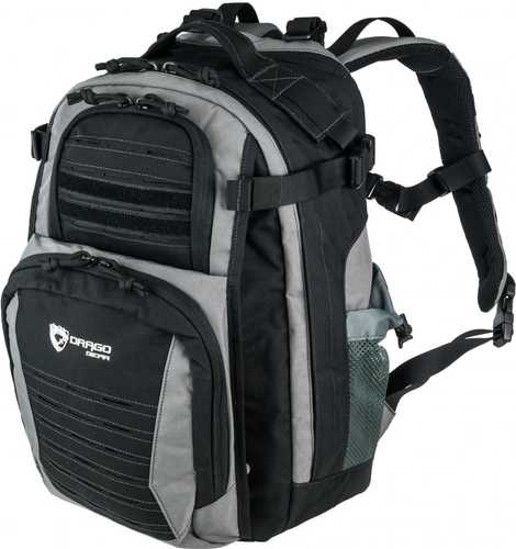 Drago Gear Defender Backpack 600D Polyester Shadow two tone Black and Steel 14-310SH