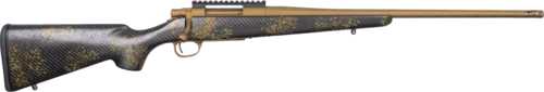 Howa M1500 Bolt Action Rifle 7mm-08 Remington 20" Barrel (1)-4Rd Magazine Green and Bronze Sponge Stock Burnt Cerakote Finish