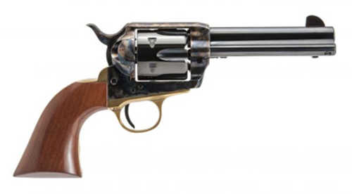 Cimarron Pistolero Single Action Revolver 9mm Luger 4.75" Barrel 6 Round Capacity Wood Grips Color Case Finish