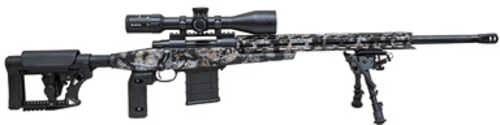 Howa 1500 Bolt Action Rifle 308 Winchester 24" Barrel (3)-10Rd Magazines Luth AR Adjustable Stock Optic Included Kryptek Skyfall Cerakote Finish