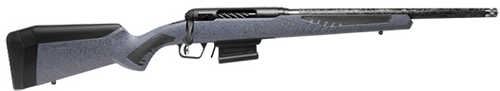 Savage 110 Carbon Predator Bolt Action Rifle 6mm ARC 18" Barrel (1)-4Rd Magazine Gray Synthetic Stock Black Finish