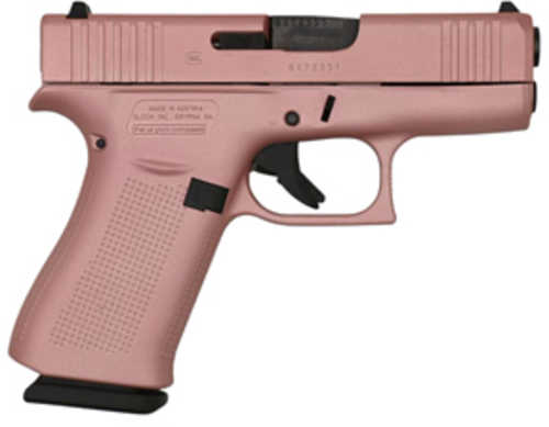 Glock 43X Sub-Compact Semi-Automatic Pistol 9mm Luger 3.41" Barrel (2)-10Rd Magazines Rose Gold Cerakote Finish