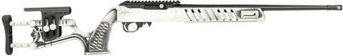 Black Rain Ordnance BRO-22 Pro-Aml Semi-Automatic Rifle .22 Long Rifle 18.5" Barrel (1)-10Rd Magazine Black Synthetic Stock White Battleworn Finish