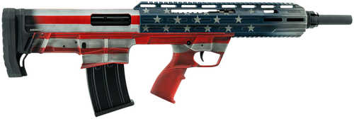 SDS Imports TBP Semi-Automatic Shotgun 12 Gauge 3" Chamber 18.5" Barrel (1)-5Rd Magazine Cheek Riser Compatible Bull-Pup Stock American Flag Finish