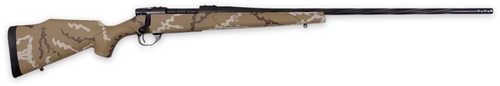 Weatherby Vanguard Outfitter Bolt Action Rifle .25-06 Remington 24" Barrel 5 Round Capacity Tan With Brown & White Sponge Pattern Synthetic Stock Graphite Black Cerakote Finish