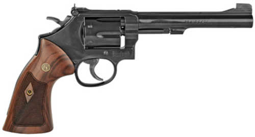 Used Smith & Wesson Model 48 Classic Double Action Revolver .22 WMR 6" Barrel 6 Round Capacity Wood Grips Blued Finish