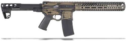 Seekins Precision CQ PDW SBR Semi-Automatic Rifle .300 AAC Blackout 8" Barrel (1)-30Rd Magazine Odin Works CQB Stock Flat Dark Earth Battle Worn Finish