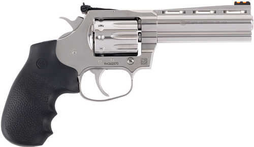 Colt King Cobra Target Revolver 22 LR 10 Shot 4.25" Stainless Steel Barrel, Cylinder & Frame With Black Hogue Overmolded Grips