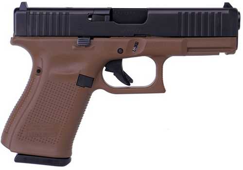 Glock G19 Gen5 MOS Safe Action Semi-Automatic Pistol 9mm Luger 4.02" Barrel (3)-15Rd Magazines Fixed Sights Black Slide Flat Dark Earth Polymer Finish