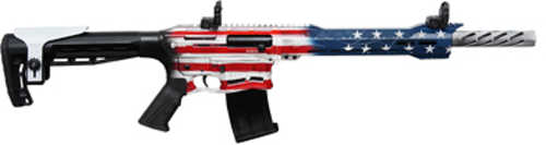 Used Citadel BOSS-25 Semi-Automatic Shotgun 12 Gauge 3" Chamber 18.75" Barrel (1)-5Rd Magazine Synthetic Stock Red, White & Blue American Flag Cerakote Finish