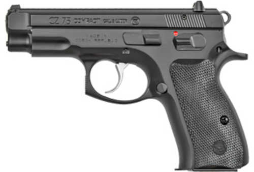 Used CZ 75 Compact Semi-Automatic Pistol 9mm Luger 3.75" Barrel (2)-15Rd Magazines Fixed Sights Plastic Grips Black Finish