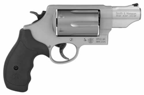 Used Smith & Wesson Governor Double Action Revolver 410 Gauge/45 Long Colt 2.75" Chamber 2.75" Barrel 6 Round Capacity Black Synthetic Grips Matte Silver Finish