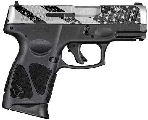 Taurus G3C Pistol 9mm Luger 3.2" Barrel 10Rd Silver Slide Black Finish