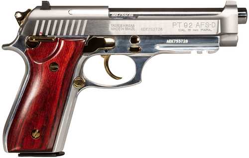 Taurus PT92 Pistol 9mm Luger 5" Barrel 17Rd Silver Finish