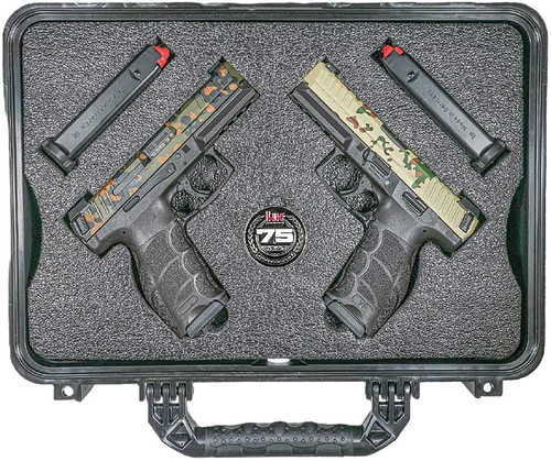 Heckler & Koch VP9 75th Anniversary Sold As 2 Gun Set Pistol 9mm Luger 4.09" Barrel 17Rd Black Finish
