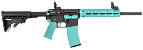 Tippmann Arms M4-22 LTE Rifle 22 Long Rifle 16" Barrel 10Rd Black And Blue Finish