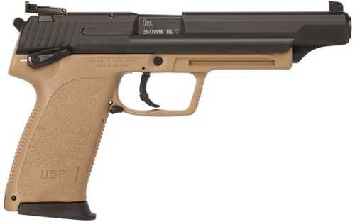 Heckler & Koch USP45 Elite Pistol 45 ACP 6.02" Barrel 12Rd FDE And Blued Finish