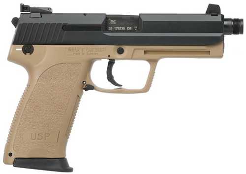 Heckler & Koch USP45 (V1) Pistol 45 ACP 4.41" Barrel 12Rd FDE & Blued Finish