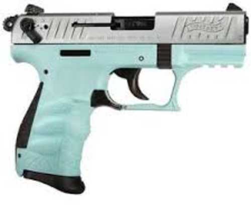 Walther Arms PD380 Pistol 380 ACP 3.7" Barrel 9Rd Silver & Blue Finish