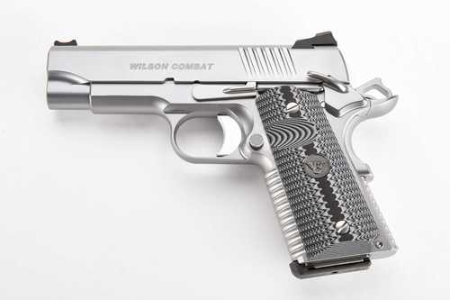 Wilson Combat ACP Compact Pistol 45 ACP 4" Barrel 8Rd Silver Finish