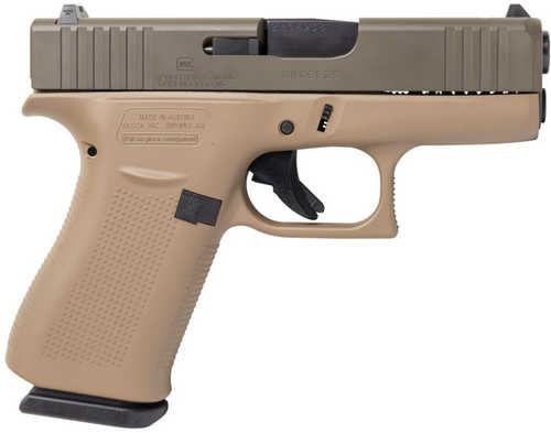 Glock 43X Pistol 9mm Luger 3.41" Barrel 10Rd Brown Finish