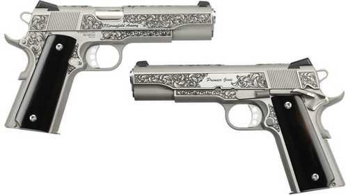 Springfield Garrison Pistol 45 ACP 5" Barrel 7Rd Silver Engraved Finish