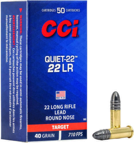 22 Long Rifle 50 Rounds Ammunition CCI 40 Grain Lead