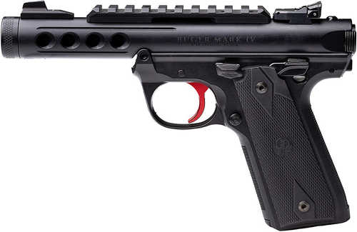 <span style="font-weight:bolder; ">Ruger</span> Mark IV 22/45 Lite Pistol 22 Long Rifle 4.4" Barrel 10Rd Black Finish