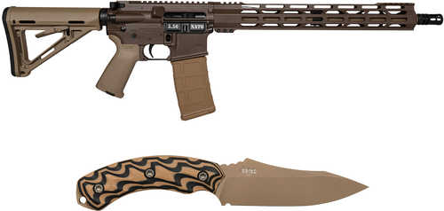 Diamondback DB15 Rifle 5.56 NATO 30 Round 16" Barrel 15" M-LOK Handguard Brown Flat Dark Earth Magpul Grip Comes With Knife