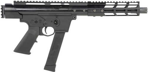 Tactical Superiority Tac-9 Semi-Automatic Pistol 9mm Luger 8.5" 416 Stainless Steel Barrel No Magazine Included Accepts Glock Style Magazines Optic Ready Red Dot Scope Black Finish