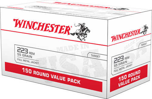 223 Remington 150 Rounds Ammunition Winchester 55 Grain Full Metal Jacket