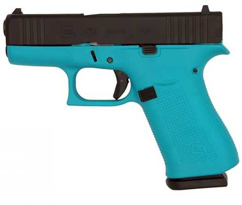 Glock 43X Pistol 9mm Luger 3.41" Barrel 10Rd Black & Blue Finish