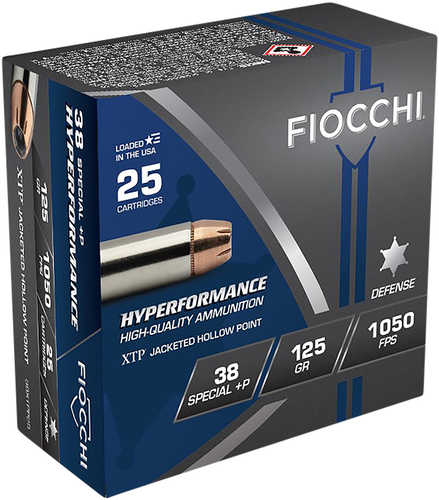 38 Special 25 Rounds Ammunition Fiocchi Ammo 125 Grain Hollow Point