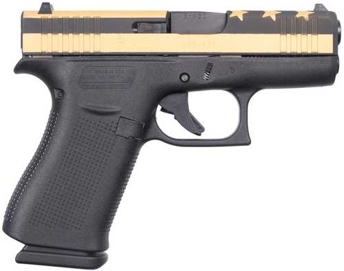 Glock 43X Pistol 9mm Luger 3.41" Barrel 10Rd Gold & Black Finish