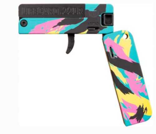 Trailblazer Firearms Lifecard Pistol 22 Long Rifle 2.5" Barrel 1Rd Miami Vice Theme Colors Finish